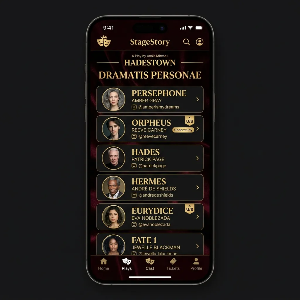 Dramatis Personae & Cast Tracker